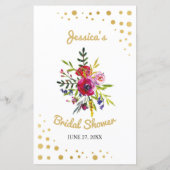 ブライダルシャワーゲームビンゴゲー結婚ムシャンパン (裏面)