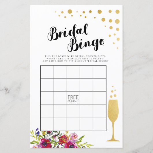 ブライダルシャワーゲームビンゴゲー結婚ムシャンパン (正面)