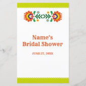 ブライダルシャワーゲームビンゴゲー結婚ムズフィエスタ (裏面)