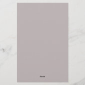 ブライダルシャワーゲームピンクのチューリップ誰が知っ最高のている 便箋 (裏面)