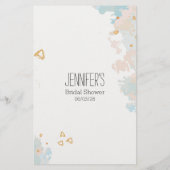 ブライダルシャワーゲームブルーコーラルゲットザドレス チラシ (裏面)