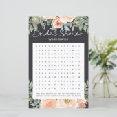 ブライダルシャワーゲームワードサーチパステルピーチフローラ (スタンド正面)