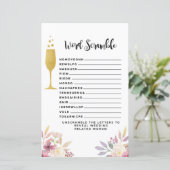 ブライダルシャワーゲームワードスクランブルゲームシャンパン (スタンド正面)