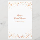 ブライダルシャワーゲームワードスクランブルバラ金ゴールドゲーム (裏面)