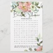 ブライダルシャワーゲームワード検索エッグシェル赤面フロー (正面)