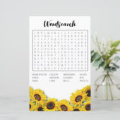 ブライダルシャワーゲームワード検索ゲームヒマワリ (スタンド正面)