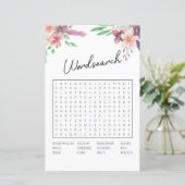 ブライダルシャワーゲームワード検索ゲームピンクフローラ (スタンド正面)