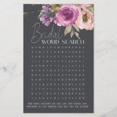 ブライダルシャワーゲームワード検索ダスティピンクパープル (正面)