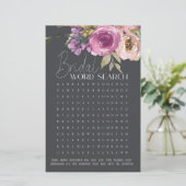 ブライダルシャワーゲームワード検索ダスティピンクパープル (スタンド正面)