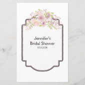 ブライダルシャワーゲームワード検索ピンク赤面Magnolia (裏面)