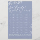 ブライダルシャワーゲームワード検索ペリウィンクル花 (正面)