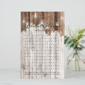 ブライダルシャワーゲームワード検索素朴ウッドランタン (スタンド正面)