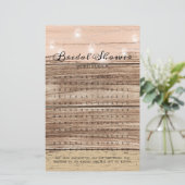 ブライダルシャワーゲームワード検索素朴ウッドランタン (スタンド正面)