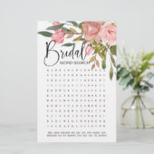 ブライダルシャワーゲームワード検索赤面ピンクローズ (スタンド正面)