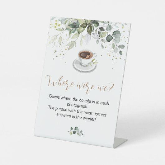 ブライダルシャワーゲーム台座標識 台座サイン (正面)