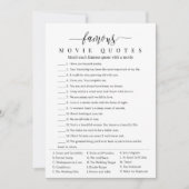 ブライダルシャワーゲーム名画引用文 招待状 (正面)