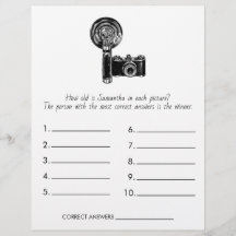 ブライダルシャワーゲーム年齢を推測結婚する