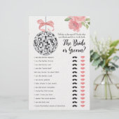 ブライダルシャワーゲーム彼は彼女はディスコボールを言った (スタンド正面)