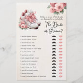 ブライダルシャワーゲーム彼は彼女はフローラスニーカーと言った (正面)