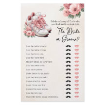 ブライダルシャワーゲーム彼は彼女はフローラスニーカーと言った