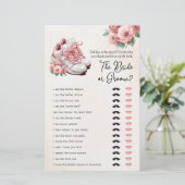 ブライダルシャワーゲーム彼は彼女はフローラスニーカーと言った (スタンド正面)