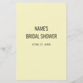 ブライダルシャワーゲーム彼は彼女は図書館カードを言った (裏面)