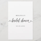 ブライダルシャワーゲーム彼は彼女は推測を言った (裏面)