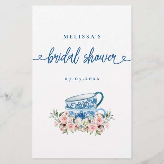 ブライダルシャワーゲーム彼は彼女は推測を言った (裏面)