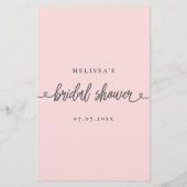 ブライダルシャワーゲーム彼は彼女は推測を言った (裏面)