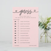 ブライダルシャワーゲーム彼は彼女は推測を言った (スタンド正面)