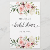 ブライダルシャワーゲーム彼は彼女は推測バラを言った (裏面)