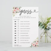 ブライダルシャワーゲーム彼は彼女は推測バラを言った (スタンド正面)