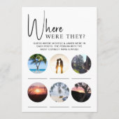 ブライダルシャワーゲーム彼らは写真カード 招待状 (正面)