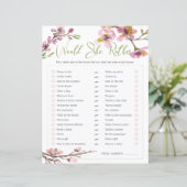 ブライダルシャワーゲーム彼女はむしろさくらんぼの花 (スタンド正面)