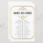 ブライダルシャワーゲーム彼女はむしろゲームアールデコ (正面/裏面)