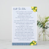 ブライダルシャワーゲーム彼女はむしろゲーム 便箋 (スタンド正面)