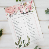 ブライダルシャワーゲーム彼女はむしろピンクのバラ