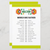 ブライダルシャワーゲーム彼女はむしろフェスタ (正面/裏面)