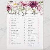 ブライダルシャワーゲーム彼女はむしろ牡丹ピンク (正面)