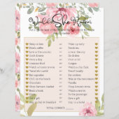 ブライダルシャワーゲーム彼女はむしろ赤面フローラ (正面/裏面)