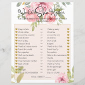 ブライダルシャワーゲーム彼女はむしろ赤面フローラ (正面)