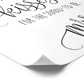 ブライダルシャワーゲーム推測いくつのキスポスター ポスター (角)