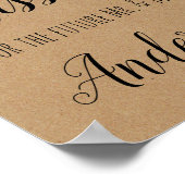 ブライダルシャワーゲーム推測いくつのキスポスター ポスター (角)