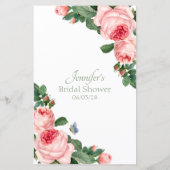 ブライダルシャワーゲーム推測誰が赤面バラを言った (裏面)