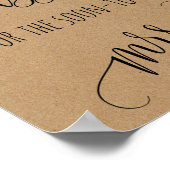 ブライダルシャワーゲーム数の推測キス ポスター (角)