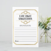 ブライダルシャワーゲーム日付の夜の提案アールデコ (スタンド正面)