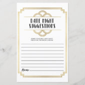 ブライダルシャワーゲーム日付の夜の提案アールデコ (正面)