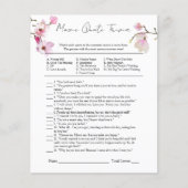 ブライダルシャワーゲーム映画引用文トリビア チラシ (正面)