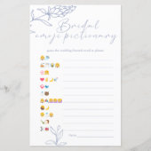 ブライダルシャワーゲーム絵文字の絵文字ペリウィンクル (正面)