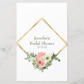 ブライダルシャワーゲーム絵文字エグシェル赤面 (裏面)